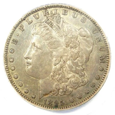 1895-O Morgan Silver Dollar $1 - Certified ANACS XF45 (EF45) - Rare Date Coin! - Image 1 of 4