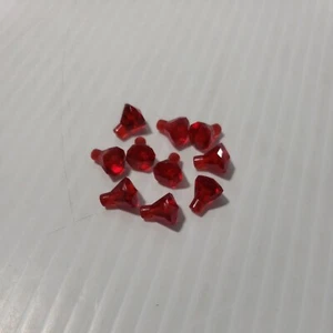 LEGO 1 x 1 Juwel 24 Facetten TRANS ROT (x10) 30153 Edelstein NEU ERSATZTEILE - Bild 1 von 5