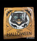 Halloween Cocktail Napkins 40 Ct 3 Ply 988 X 988 Happy Halloween Black Cat