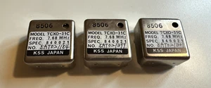 NEW LOT *3* KSS CRYSTAL OSCILLATOR 7.68 MHz TCXO-31C pin 3 **USA SELLER** - Picture 1 of 3