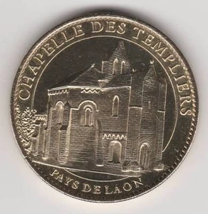 2010 COIN MEDAILLE SOUVENIR A-B -- 02 000 CHAPELLE DES TEMPLIERS PAYS DE LAON - Imagen 1 de 2