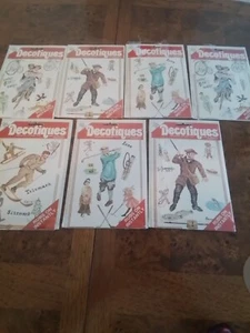 VTG 7 Packs of Decotiques Design Rub On - Picture 1 of 5
