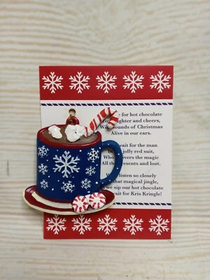 Новый! Горячий шоколад чашка снежинка зимняя елка украшение какао смолы кружка - Изображение 1 из 4