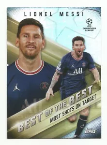 2021-22 Topps UEFA Champions League LIONEL MESSI Best of the Best Most Shots - Bild 1 von 2