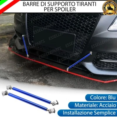 2 X BARRE SUPPORTO TIRANTI BLU PARAURTI SPOILER PER LAND ROVER DISCOVERY MK2 - Immagine 1 di 4