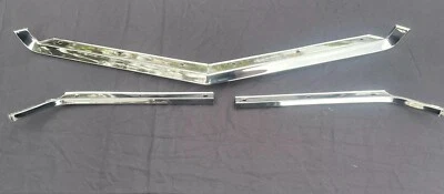 1969 Lincoln Continental Front Nose Left Center & Right-polished - Image 1 of 4