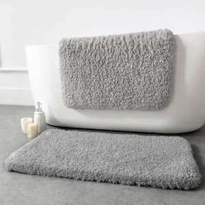 Bathroom Rugs - Set of 2 Non-Slip Bath Mat Ultra Soft Microfiber Plush Bath Rugs - Picture 1 of 7