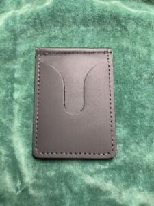 Men's Genuine Amish Leather BiFold Money Clip ID Wallet Made In USA Black Brown