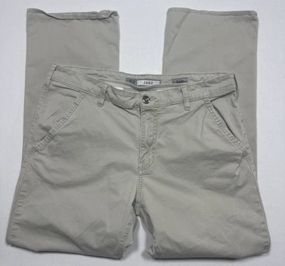 BKE Джейк прямые штанины Chino брюки мужские 36R 36 x 32 хаки бежевый эластичной повседневный - Изображение 1 из 4