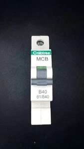 B40 Crabtree MCB 61/B40 Series 3 (40A, 1 Pole, 6000A) - Picture 1 of 6