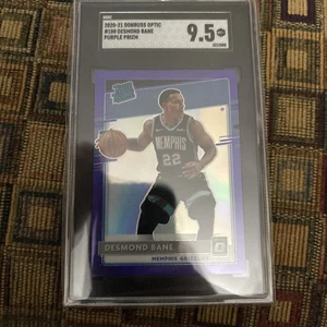 2020-21 Optic - Rated Rookie Desmond Bane #180 Purple Prizm (RC) SGC 9.5 - Picture 1 of 2