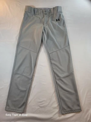 Pantalón de béisbol Under Armour utilitario relajado liso juvenil XL 30x28 gris  Foto 1 de 4