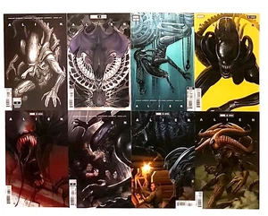 ALIENS #1-6 Variant Covers Lot x8 / Marvel 2021 / Average Grade = NM/Mint (9.8) - Picture 1 of 10