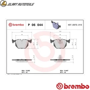 KIT PASTIGLIE FRENO A DISCO P 06 044 PER BMW X3/E83 LAND ROVER RANGE/III 2.0L - Foto 1 di 9