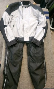 Tourmaster Flex Mens XL Motorcycle Full Armor Jacket + 2 Liners Pants Set Outfit - Picture 1 of 24