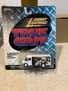 JOHNNY LIGHTNING Three Stooges DELIVERY VAN Truck TRUE GRIT WHITE LIGHTNING - Picture 1 of 5