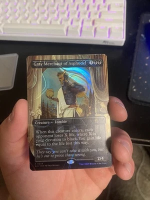 Gray Merchant of Asphodel Halo Foil Secret Lair Encyclopedia Magic Mtg - Image 1 of 4