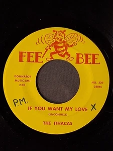 northern soul THE ITHACAS If You Want My Love FEE BEE 220 M- - Picture 1 of 2