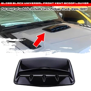 For Nissan Frontier Gloss Black Air Flow Intake Hood Scoop Vent Bonnet Cover - Foto 1 di 10
