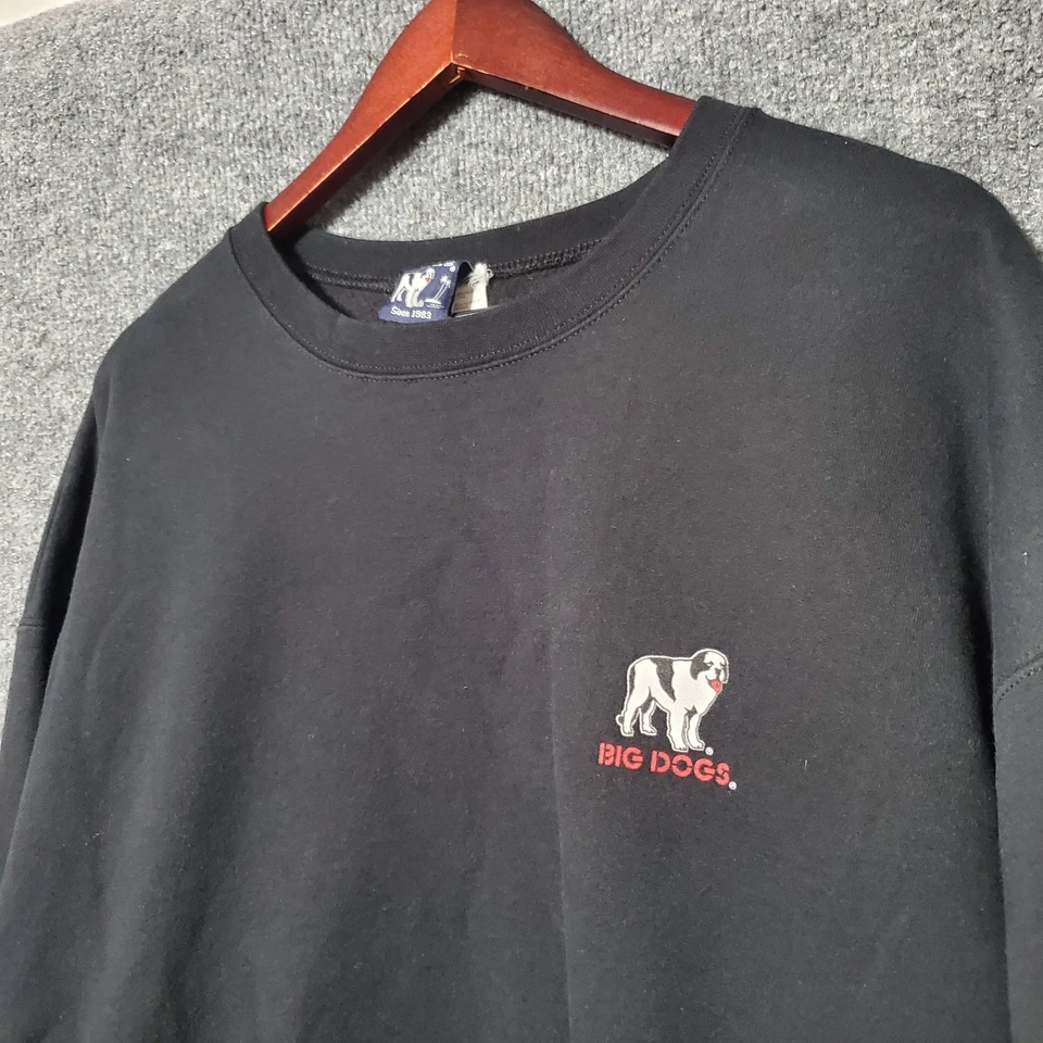 Sudadera De Colección Big Dogs Para Hombres 2XL Negra No Se Puede Arreglar Estúpida Y2K Grunge Informal  Foto 1 de 4