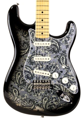 Fender Made in Japan Limited Stratocaster Black Paisley From JP - Image 1 of 4
