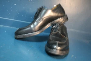 Vintage Berwick 1707 black leather shoes Goodyear Welted sole 6 1/2 mod revival - Picture 1 of 17