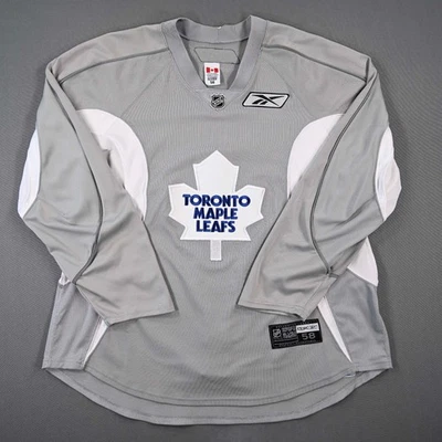 2008-09 Jeff Finger Toronto Maple Leafs Practice Used Worn NHL Hockey Jersey - Image 1 of 4
