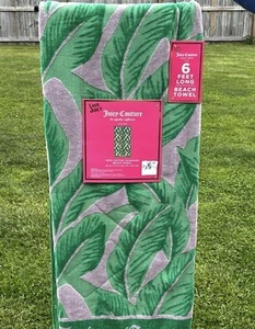 Juicy Couture Beach Towel 40x72 100% Cotton Jacquard New With Tags - Picture 1 of 2
