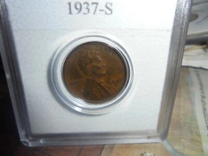 1937-S Lincoln Cent vg for that year - Picture 1 of 2