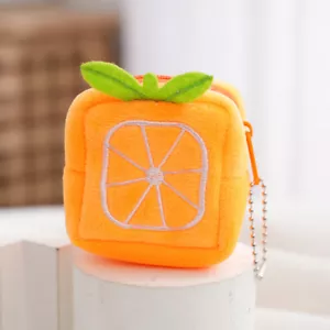 Cute Fruit Coin Purse Children Plush Zipper Coin Bag Key Earphone Storage Pouch❤ - Picture 1 of 15
