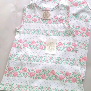 New Beaufort Bonnet Girl's Sleeveless Polly play Shirt 3743-Gasparilla Garlands - Picture 1 of 8