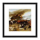 De Neuville Defence Rorke's Drift Painting Square Framed Wall Art 8X8 In