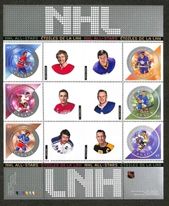 CANADA - MINT SOUVENIR SHEET - VFNH - SCOTT 2017 - NHL ALL STARS - 2004 - Picture 1 of 1