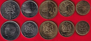 Morocco set of 5 coins: 5 santimat - 1 dirham 2002-2016 UNC - Picture 1 of 1