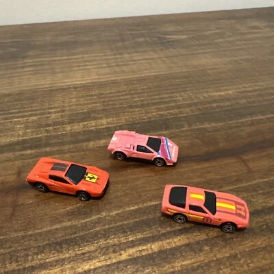 Hot Wheels Micro Mini Racers Lamborghini Corvette Ferrari Vintage 1987 - Image 1 of 4