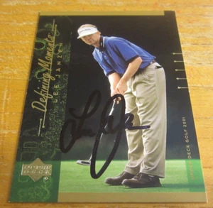 Lee Janzen Golfer handsigniert signed 2001 Upper Deck #130 Trading Card PGA Golf - Bild 1 von 3