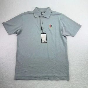 FootJoy Poloshirt Herren Medium meliert grau Piqué sportliche Passform Chantilly Golf - Bild 1 von 9