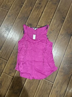 Camisa Floreat Top Mujer Mediana Loved by Anthropologie Negra Tanque Viscosa NUEVA Foto 1 de 4