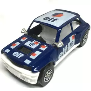 Corgi Renault 5 Turbo Elf Car #18 Blue 10 Spoke Wheels Made in United Kingdom - Picture 1 of 7