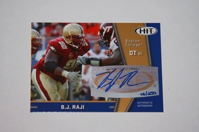 2009 Sage Hit BJ Raji Rookie Autographed Card #A69 46/250 - Image 1 of 2