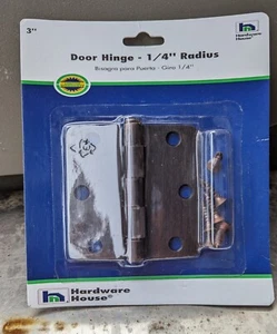 Door Hinge 3 in 1/4 in Radius Bronze - Picture 1 of 1