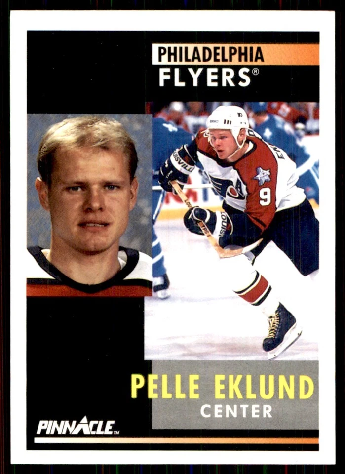 1991-92 Pinnacle Pelle Eklund Philadelphia Flyers #134 - Image 1 of 2