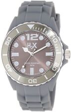 H2X Men's SG382UG1 Reef Luminous Water Resistant Grey Soft Rubber Watch