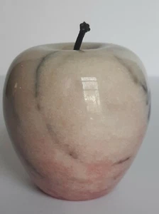 Marble Apple Paperweight Light Pink - Picture 1 of 5