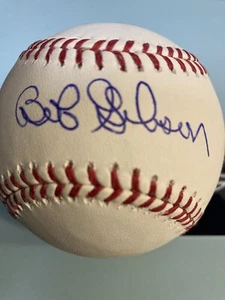 Bob Gibson SIGNIERT HANDSIGNIERT Ball Baseball Top Zustand Blatt Authenticated - Bild 1 von 5