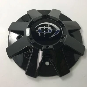 Vision 413 420 422 423 Wheel Center Cap C420GB Gloss Black 5/6 Lug w/ Screws - Picture 1 of 8