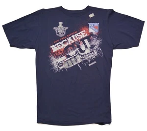 New York Rangers Stanley Cup Playoffs "Because it's the cup" NHL Hockey T-shirt - Picture 1 of 2