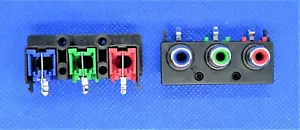 RCA-319-RGB KOMPONENTE VIDEO RCA PHONO KLINKE GRÜN/BLAU/ROT 2 STÜCK SET - Bild 1 von 3