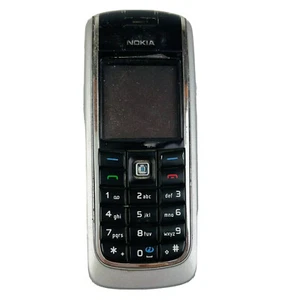 NOKIA 6021 Mobile Brick Phone Small Vintage Retro Black Silver - Afbeelding 1 van 6