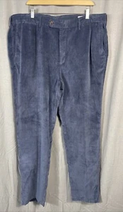 Peter Millar Nanoluxe Corduroy Pants Chinos Trousers Mens 42x33.5 Blue Business - Picture 1 of 6